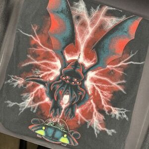 Rick & Morty Spaceship Black T‎ Shirt Adult Swim Ripple Junction Size Large